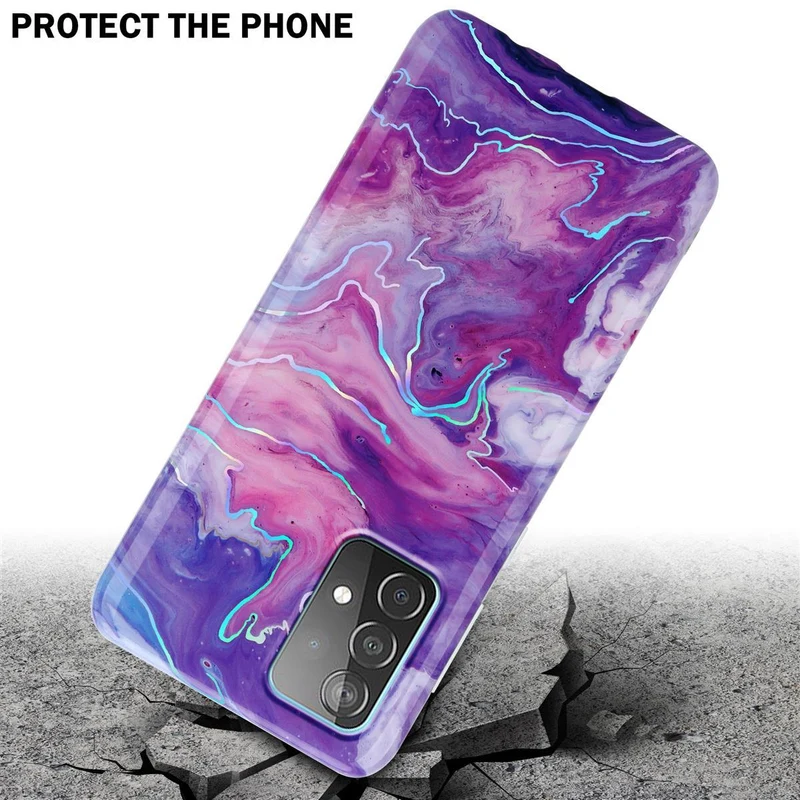 Cadorabo Hülle kompatibel mit Samsung Galaxy A52 (4G / 5G) / A52s Schutzhülle aus TPU Silikon mit Muster Mosaik