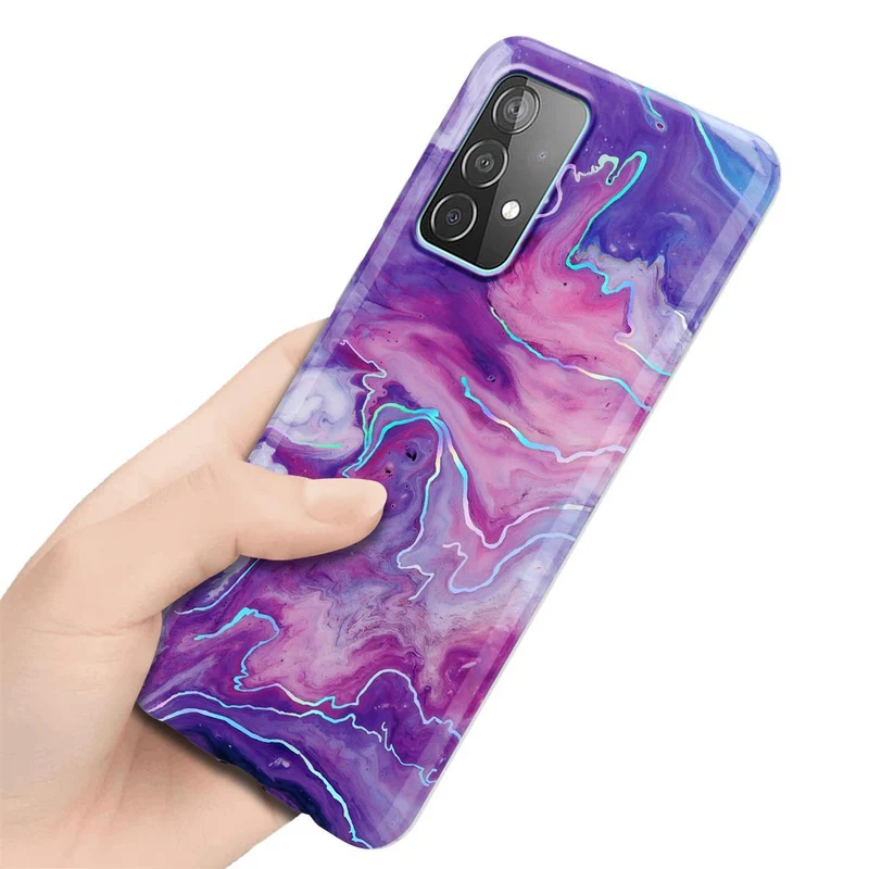 Cadorabo Hülle kompatibel mit Samsung Galaxy A52 (4G / 5G) / A52s Schutzhülle aus TPU Silikon mit Muster Mosaik
