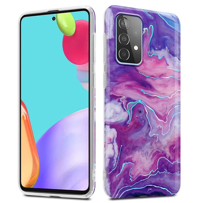Cadorabo Hülle kompatibel mit Samsung Galaxy A52 (4G / 5G) / A52s Schutzhülle aus TPU Silikon mit Muster Mosaik