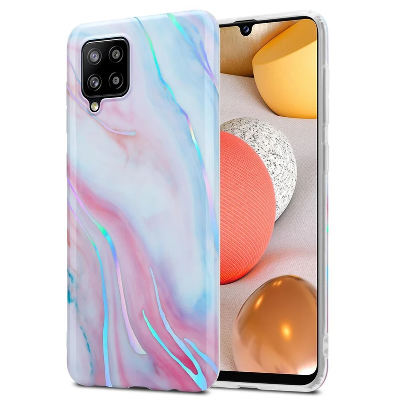 Cadorabo Hülle kompatibel mit Samsung Galaxy A42 4G Schutzhülle aus TPU Silikon mit Muster Mosaik