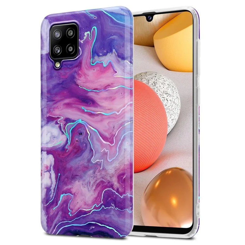 Cadorabo Hülle kompatibel mit Samsung Galaxy A42 4G Schutzhülle aus TPU Silikon mit Muster Mosaik