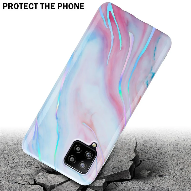 Cadorabo Hülle kompatibel mit Samsung Galaxy A42 4G Schutzhülle aus TPU Silikon mit Muster Mosaik