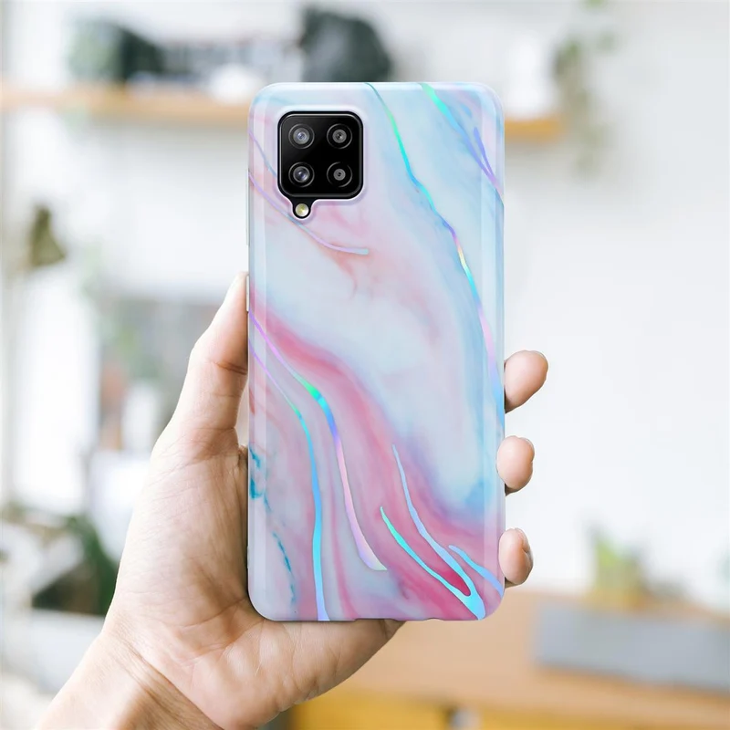 Cadorabo Hülle kompatibel mit Samsung Galaxy A42 4G Schutzhülle aus TPU Silikon mit Muster Mosaik