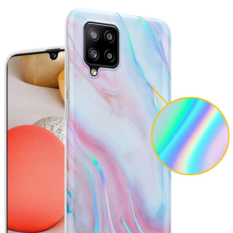 Cadorabo Hülle kompatibel mit Samsung Galaxy A42 4G Schutzhülle aus TPU Silikon mit Muster Mosaik