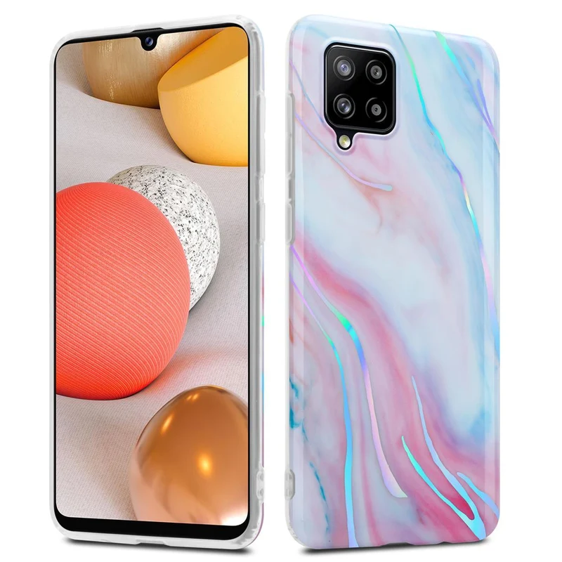 Cadorabo Hülle kompatibel mit Samsung Galaxy A42 4G Schutzhülle aus TPU Silikon mit Muster Mosaik