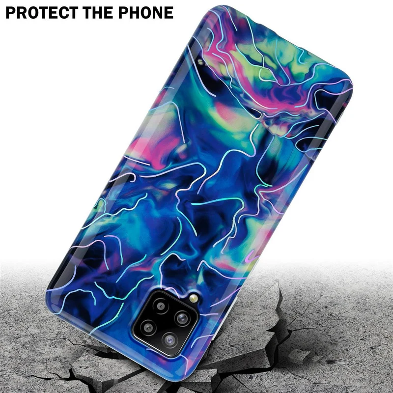 Cadorabo Hülle kompatibel mit Samsung Galaxy A42 4G Schutzhülle aus TPU Silikon mit Muster Mosaik