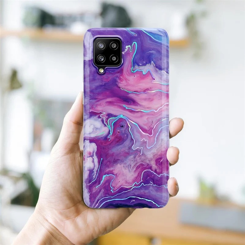 Cadorabo Hülle kompatibel mit Samsung Galaxy A42 4G Schutzhülle aus TPU Silikon mit Muster Mosaik