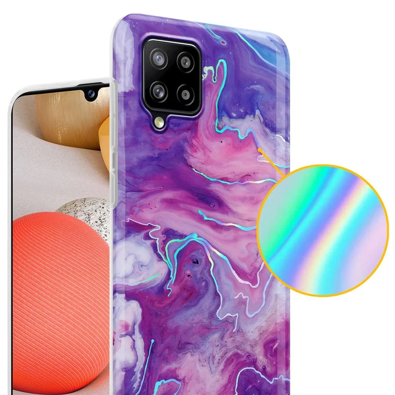 Cadorabo Hülle kompatibel mit Samsung Galaxy A42 4G Schutzhülle aus TPU Silikon mit Muster Mosaik