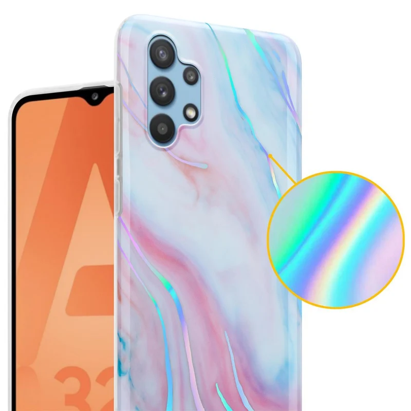Cadorabo Hülle kompatibel mit Samsung Galaxy A32 5G Schutzhülle aus TPU Silikon mit Muster Mosaik