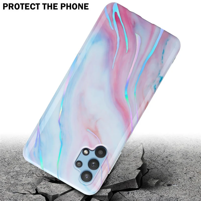 Cadorabo Hülle kompatibel mit Samsung Galaxy A32 5G Schutzhülle aus TPU Silikon mit Muster Mosaik