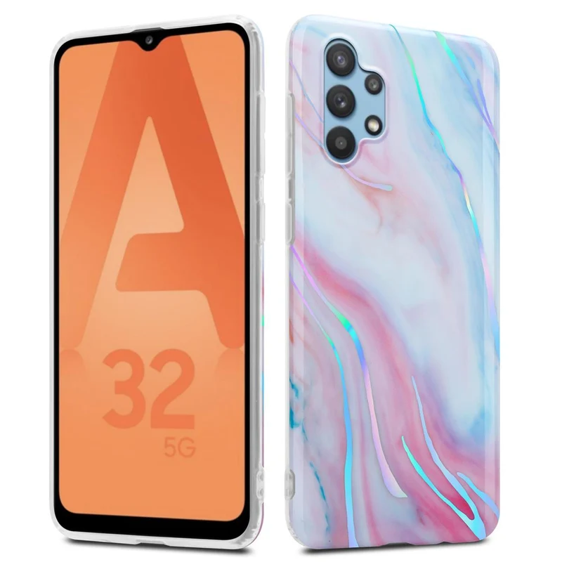 Cadorabo Hülle kompatibel mit Samsung Galaxy A32 5G Schutzhülle aus TPU Silikon mit Muster Mosaik