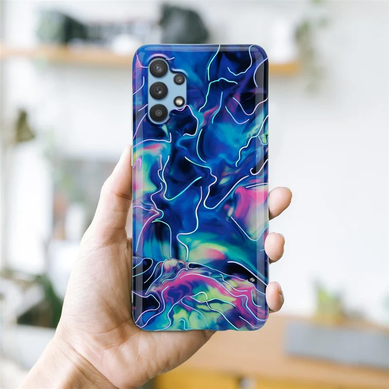 Cadorabo Hülle kompatibel mit Samsung Galaxy A32 5G Schutzhülle aus TPU Silikon mit Muster Mosaik