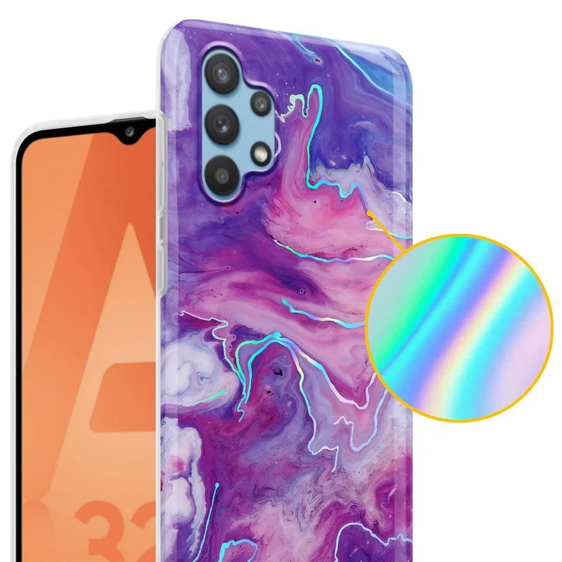 Cadorabo Hülle kompatibel mit Samsung Galaxy A32 5G Schutzhülle aus TPU Silikon mit Muster Mosaik