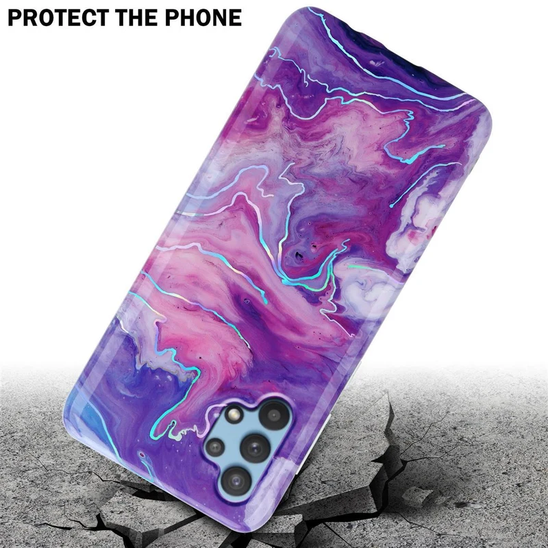Cadorabo Hülle kompatibel mit Samsung Galaxy A32 5G Schutzhülle aus TPU Silikon mit Muster Mosaik