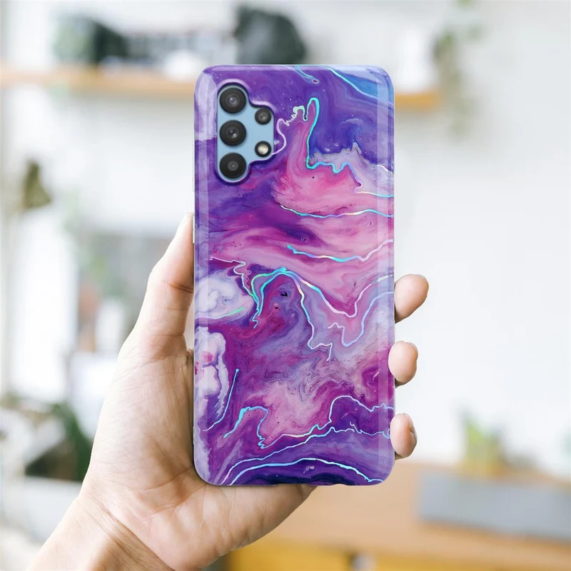 Cadorabo Hülle kompatibel mit Samsung Galaxy A32 5G Schutzhülle aus TPU Silikon mit Muster Mosaik