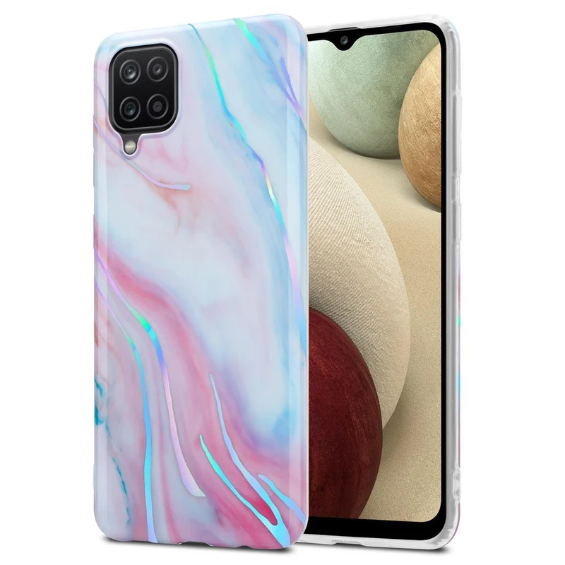 Cadorabo Hülle kompatibel mit Samsung Galaxy A12 / M12 Schutzhülle aus TPU Silikon mit Muster Mosaik