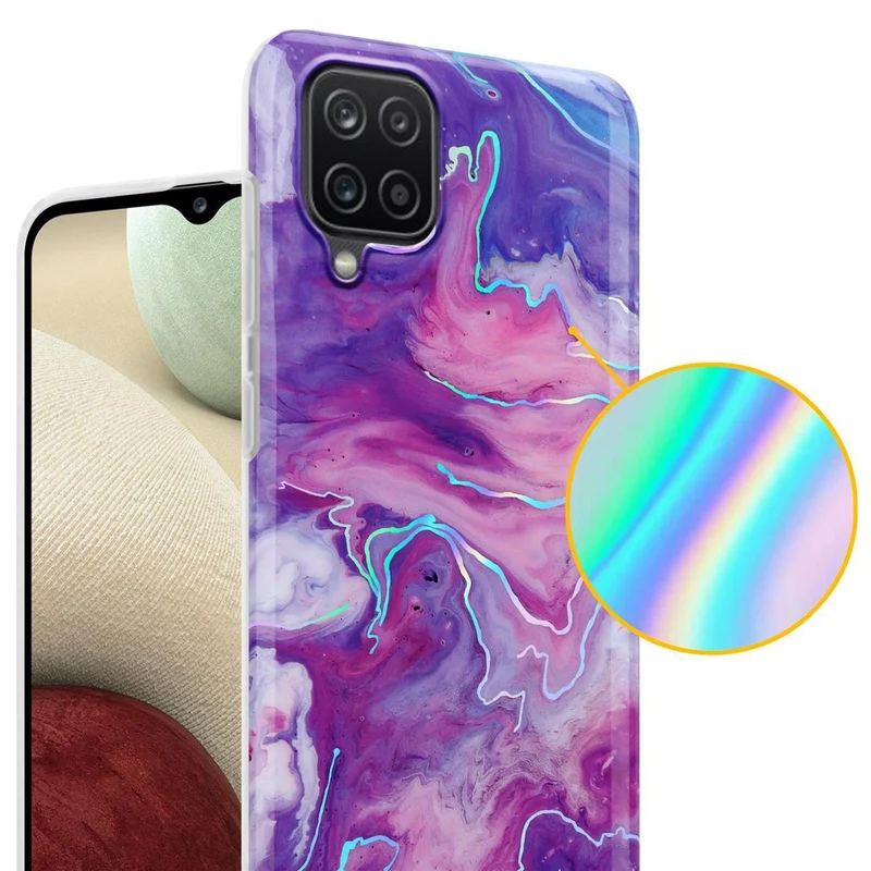 Cadorabo Hülle kompatibel mit Samsung Galaxy A12 / M12 Schutzhülle aus TPU Silikon mit Muster Mosaik