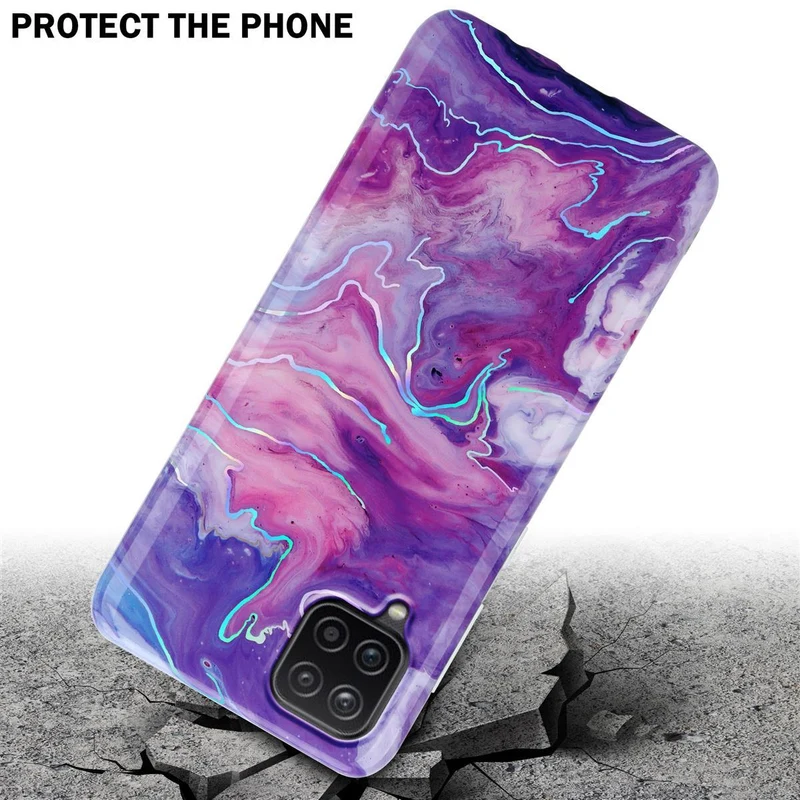 Cadorabo Hülle kompatibel mit Samsung Galaxy A12 / M12 Schutzhülle aus TPU Silikon mit Muster Mosaik