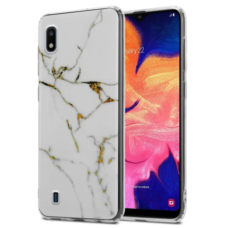 Cadorabo Hülle kompatibel mit Samsung Galaxy A10 / M10 Schutzhülle aus TPU Silikon mit Muster Mosaik