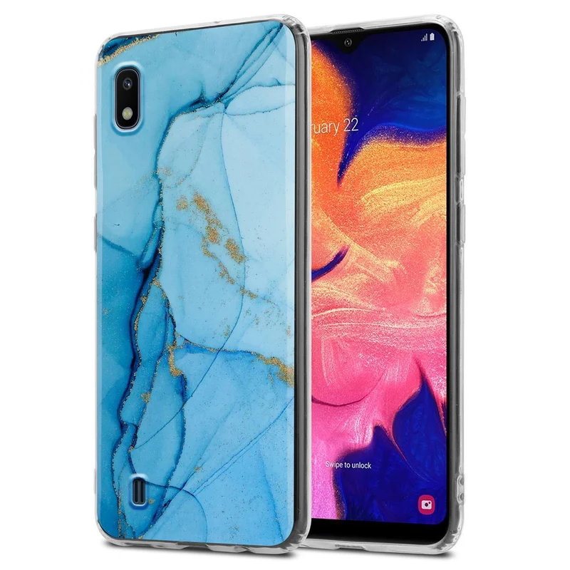 Cadorabo Hülle kompatibel mit Samsung Galaxy A10 / M10 Schutzhülle aus TPU Silikon mit Muster Mosaik