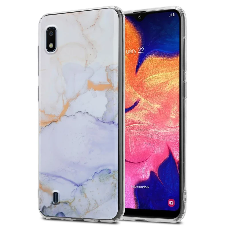 Cadorabo Hülle kompatibel mit Samsung Galaxy A10 / M10 Schutzhülle aus TPU Silikon mit Muster Mosaik