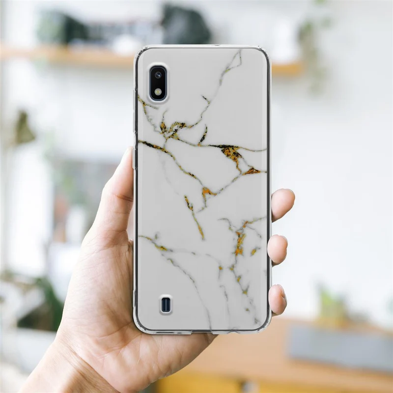 Cadorabo Hülle kompatibel mit Samsung Galaxy A10 / M10 Schutzhülle aus TPU Silikon mit Muster Mosaik