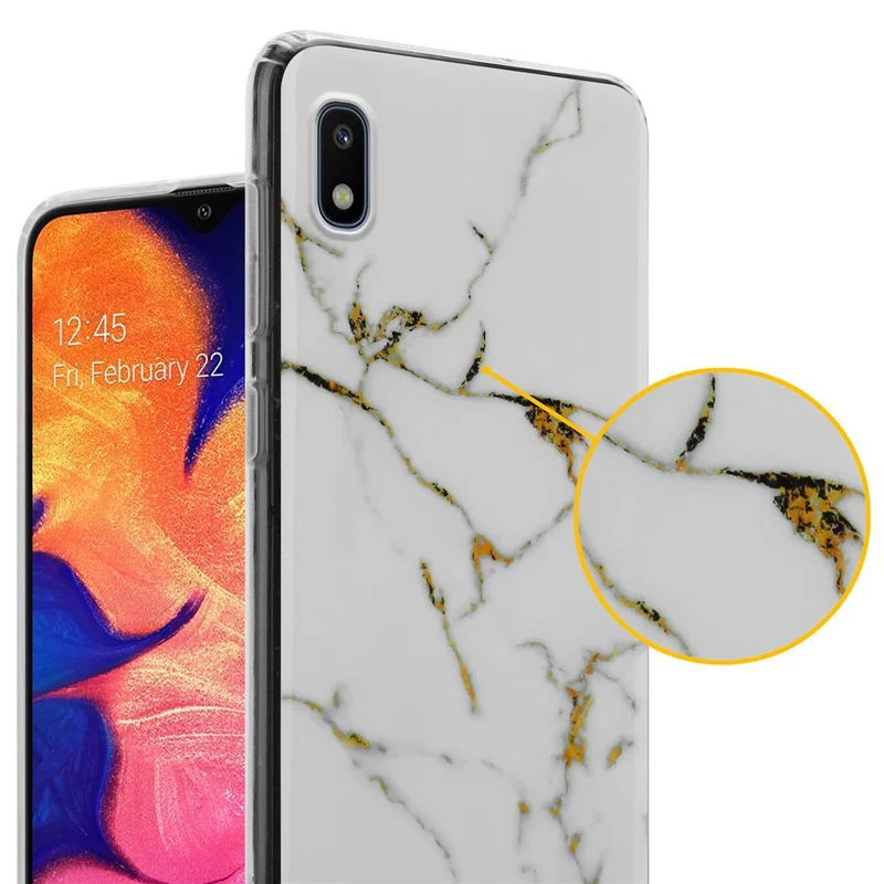 Cadorabo Hülle kompatibel mit Samsung Galaxy A10 / M10 Schutzhülle aus TPU Silikon mit Muster Mosaik