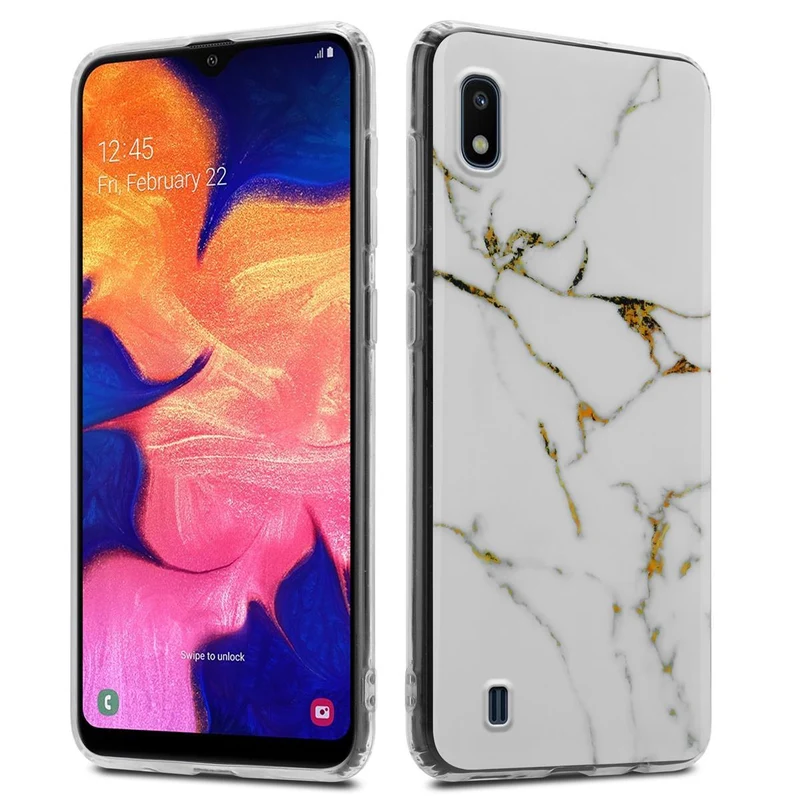 Cadorabo Hülle kompatibel mit Samsung Galaxy A10 / M10 Schutzhülle aus TPU Silikon mit Muster Mosaik