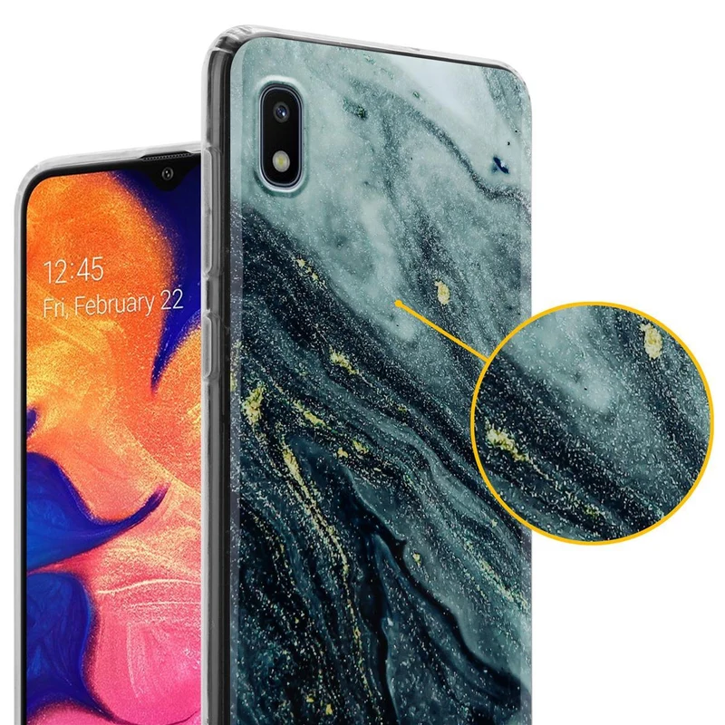 Cadorabo Hülle kompatibel mit Samsung Galaxy A10 / M10 Schutzhülle aus TPU Silikon mit Muster Mosaik