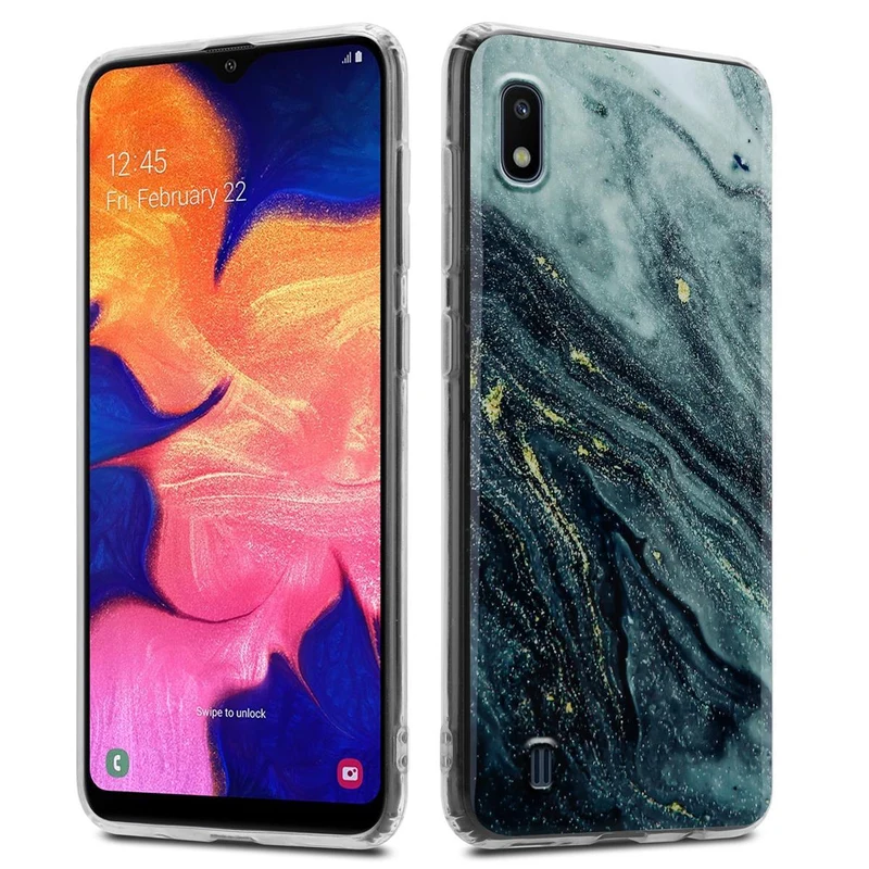 Cadorabo Hülle kompatibel mit Samsung Galaxy A10 / M10 Schutzhülle aus TPU Silikon mit Muster Mosaik