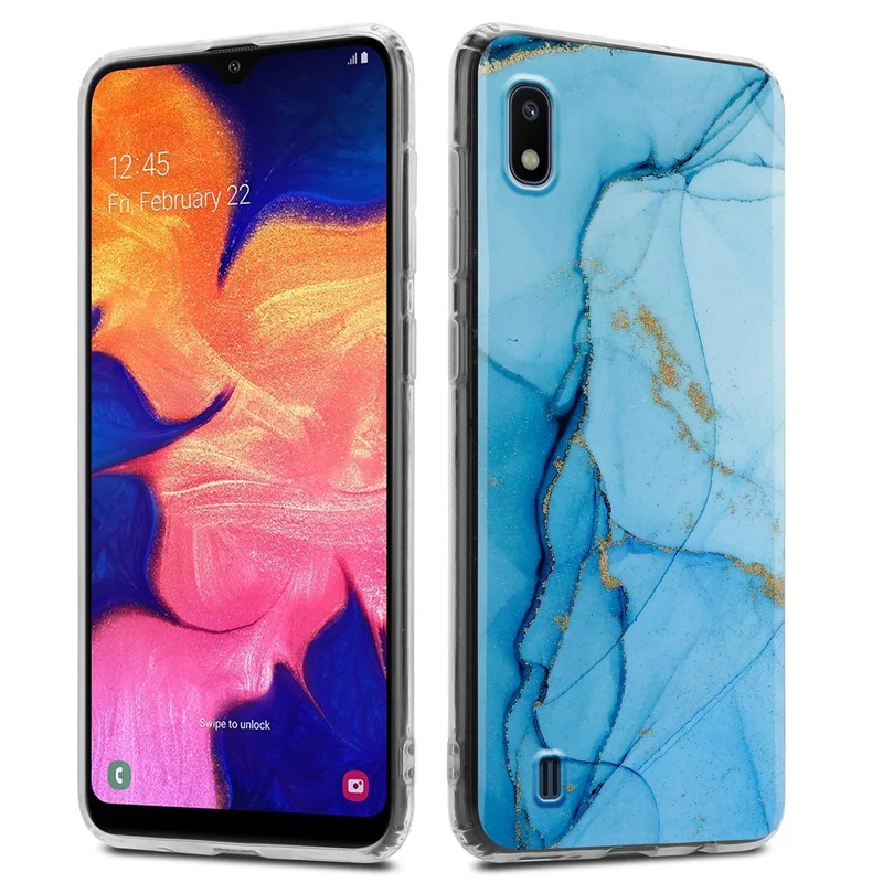 Cadorabo Hülle kompatibel mit Samsung Galaxy A10 / M10 Schutzhülle aus TPU Silikon mit Muster Mosaik