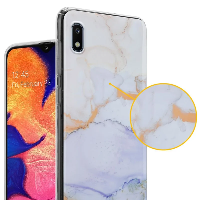 Cadorabo Hülle kompatibel mit Samsung Galaxy A10 / M10 Schutzhülle aus TPU Silikon mit Muster Mosaik