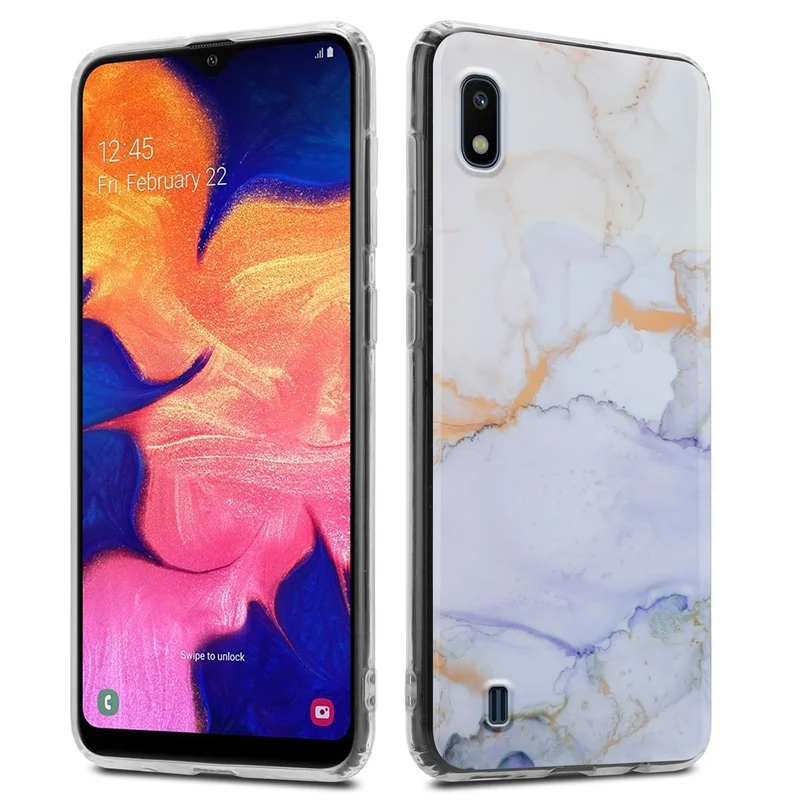 Cadorabo Hülle kompatibel mit Samsung Galaxy A10 / M10 Schutzhülle aus TPU Silikon mit Muster Mosaik