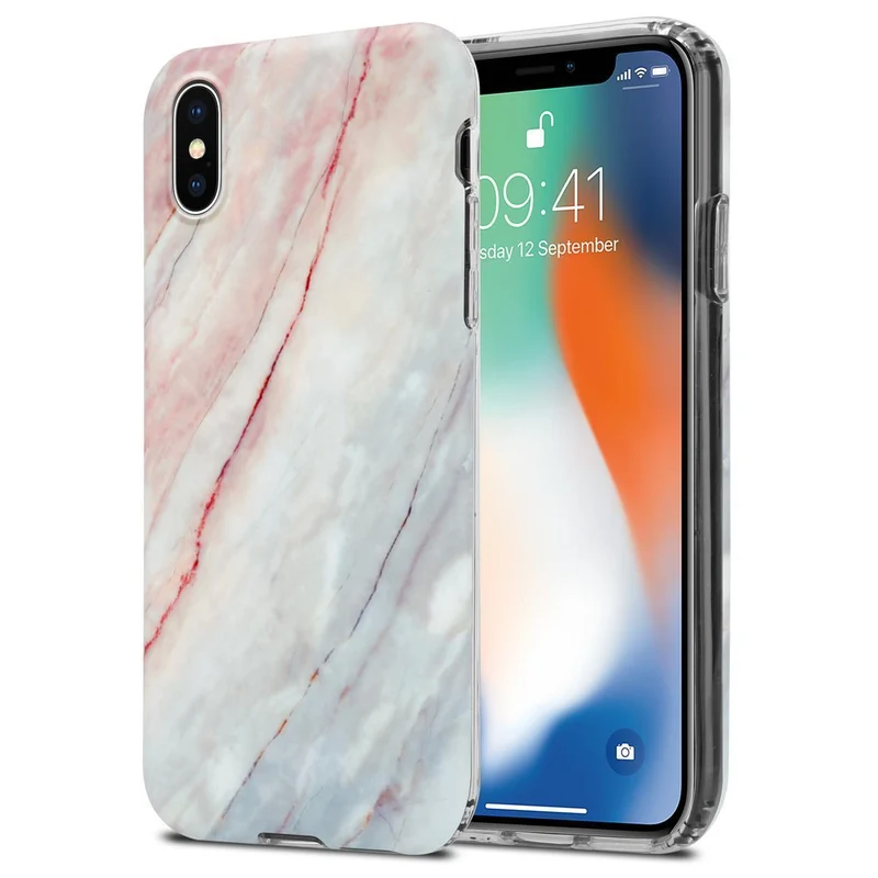 Cadorabo Hülle kompatibel mit Apple iPhone XS MAX Schutzhülle aus TPU Silikon mit Muster Mosaik