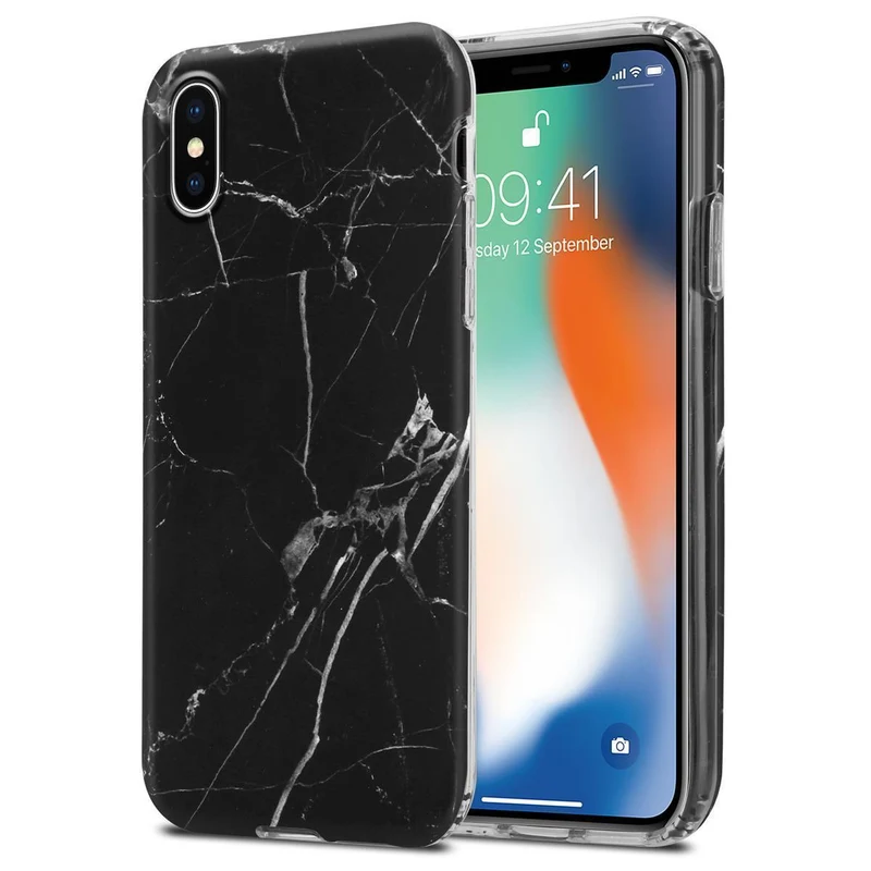 Cadorabo Hülle kompatibel mit Apple iPhone XS MAX Schutzhülle aus TPU Silikon mit Muster Mosaik