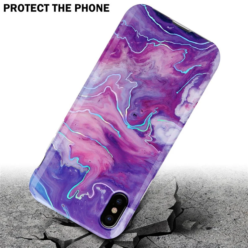 Cadorabo Hülle kompatibel mit Apple iPhone XS MAX Schutzhülle aus TPU Silikon mit Muster Mosaik