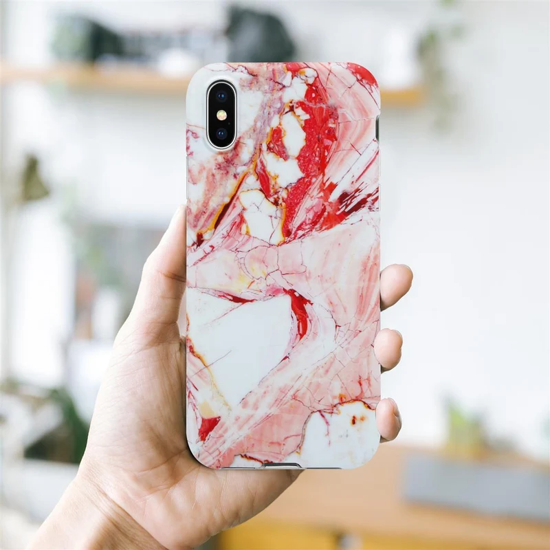 Cadorabo Hülle kompatibel mit Apple iPhone XS MAX Schutzhülle aus TPU Silikon mit Muster Mosaik