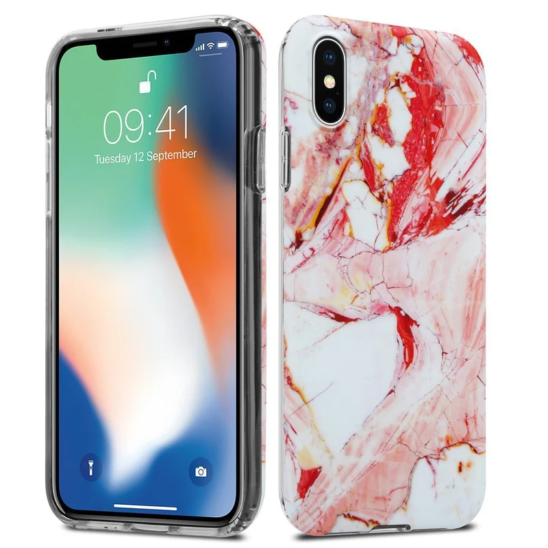 Cadorabo Hülle kompatibel mit Apple iPhone XS MAX Schutzhülle aus TPU Silikon mit Muster Mosaik