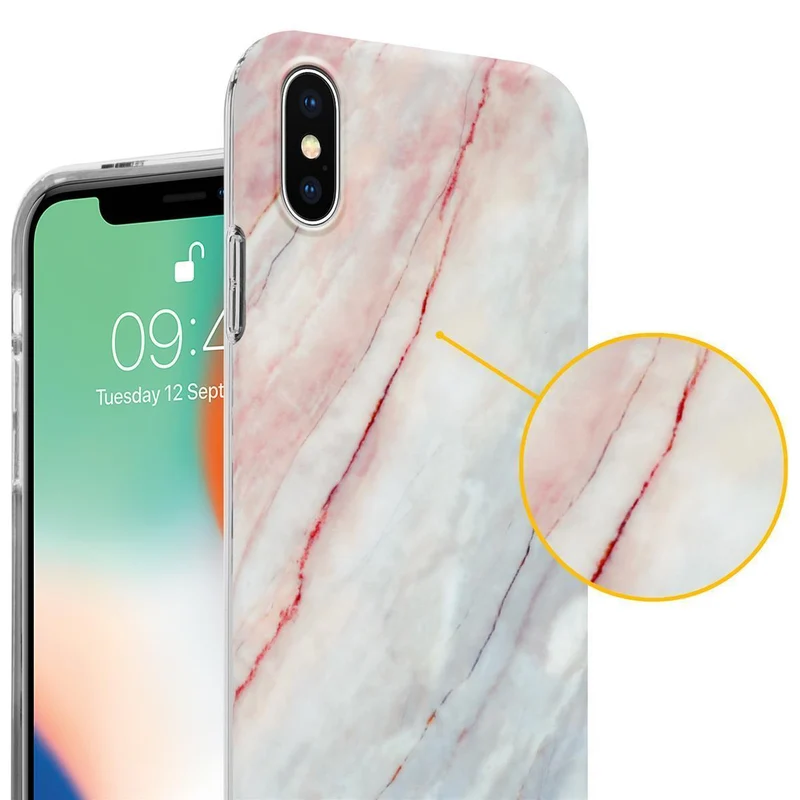Cadorabo Hülle kompatibel mit Apple iPhone XS MAX Schutzhülle aus TPU Silikon mit Muster Mosaik