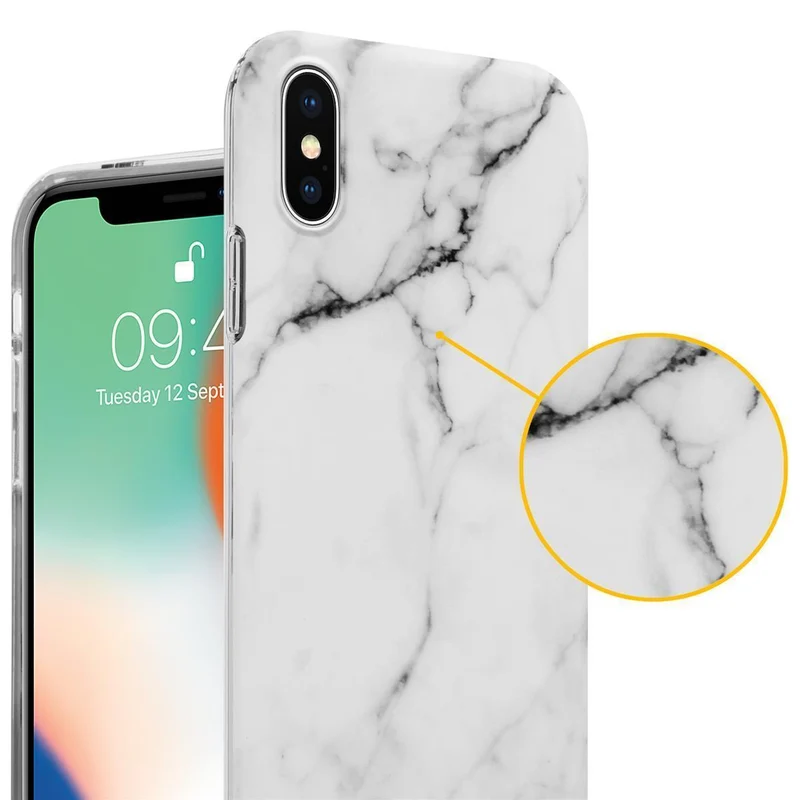 Cadorabo Hülle kompatibel mit Apple iPhone XS MAX Schutzhülle aus TPU Silikon mit Muster Mosaik