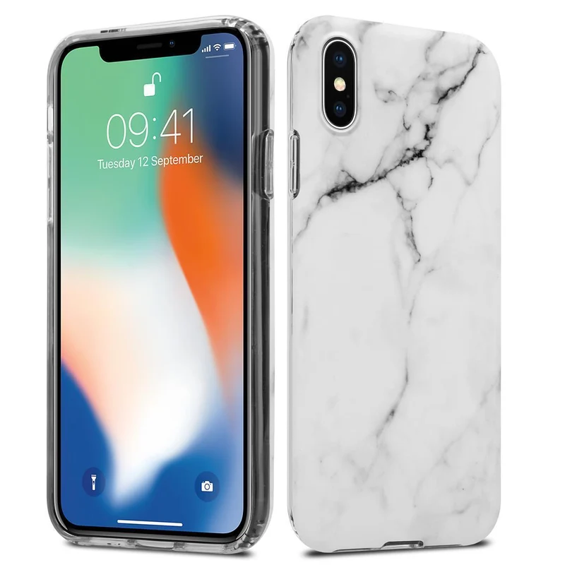 Cadorabo Hülle kompatibel mit Apple iPhone XS MAX Schutzhülle aus TPU Silikon mit Muster Mosaik