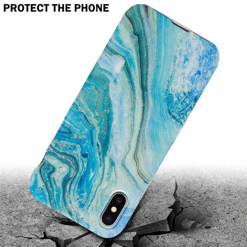 Cadorabo Hülle kompatibel mit Apple iPhone XS MAX Schutzhülle aus TPU Silikon mit Muster Mosaik