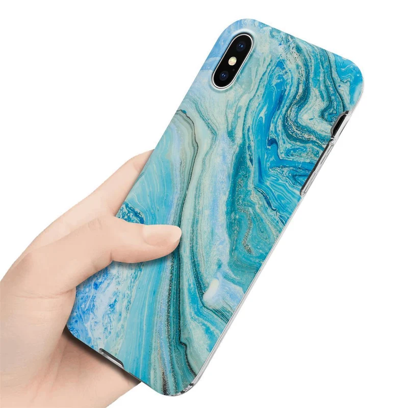 Cadorabo Hülle kompatibel mit Apple iPhone XS MAX Schutzhülle aus TPU Silikon mit Muster Mosaik