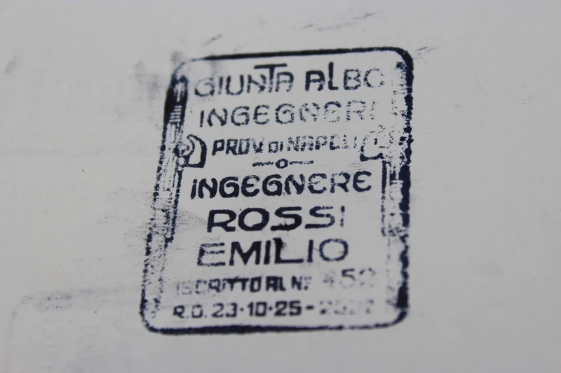 Stempel des zwanzigjährigen Registers der Ingenieure
