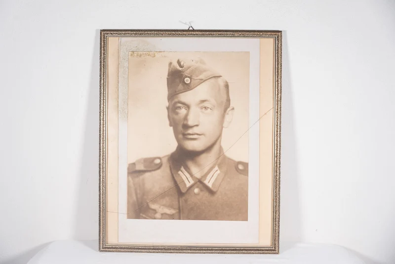 Porträt im Rahmen Soldat Heer 52x42