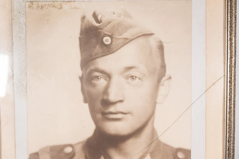 Porträt im Rahmen Soldat Heer 52x42