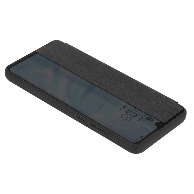 Cadorabo Hülle kompatibel mit Huawei P30 Smart Hülle in Faser Optik - Schutzhülle mit Standfunktion