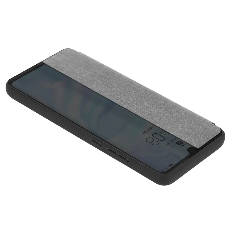 Cadorabo Hülle kompatibel mit Huawei P30 Smart Hülle in Faser Optik - Schutzhülle mit Standfunktion