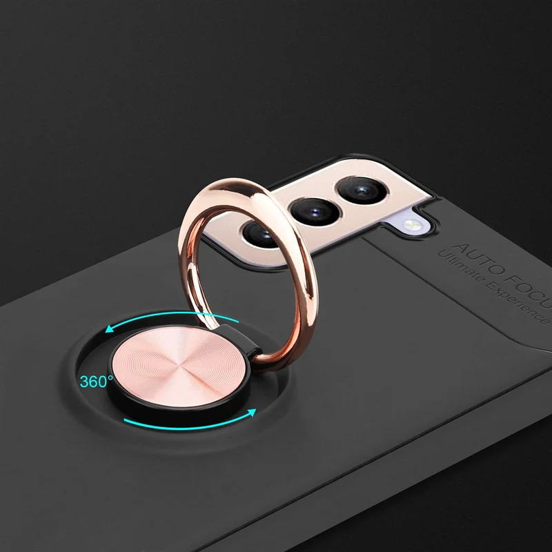Cadorabo Hülle kompatibel mit Samsung Galaxy S21 PLUS Schutzhülle mit Fokus Ring aus TPU Silikon
