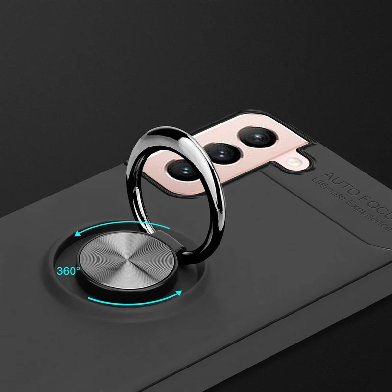 Cadorabo Hülle kompatibel mit Samsung Galaxy S21 5G Schutzhülle mit Fokus Ring aus TPU Silikon